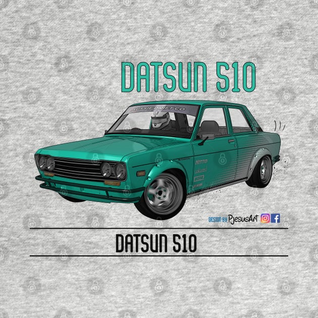 Datsun 510 Halftone by PjesusArt